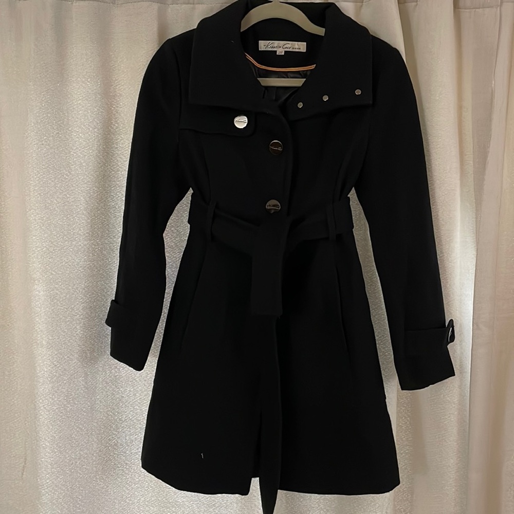 Kenneth Cole black pea coat